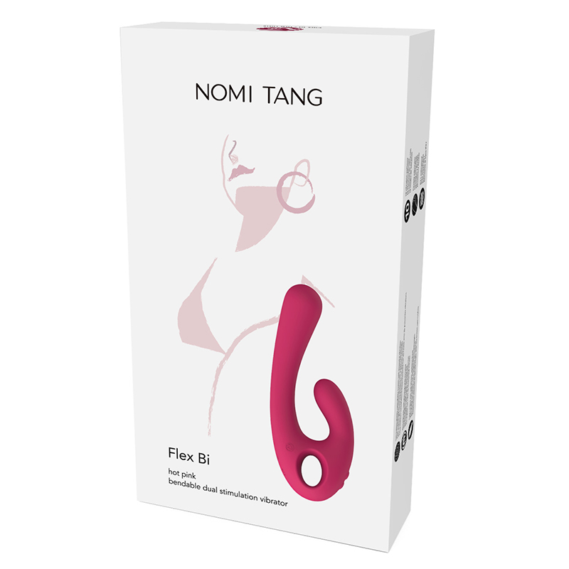 Nomi Tang｜德國 Flex Bi 自由彎曲三點刺激震動棒 電動按摩棒 - 桃紅