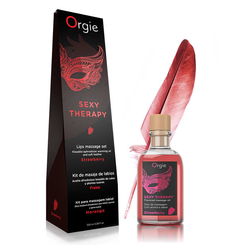 Orgie｜葡萄牙 Lips Massage Kit 陰唇按摩套裝 Strawberry 草莓-100ml