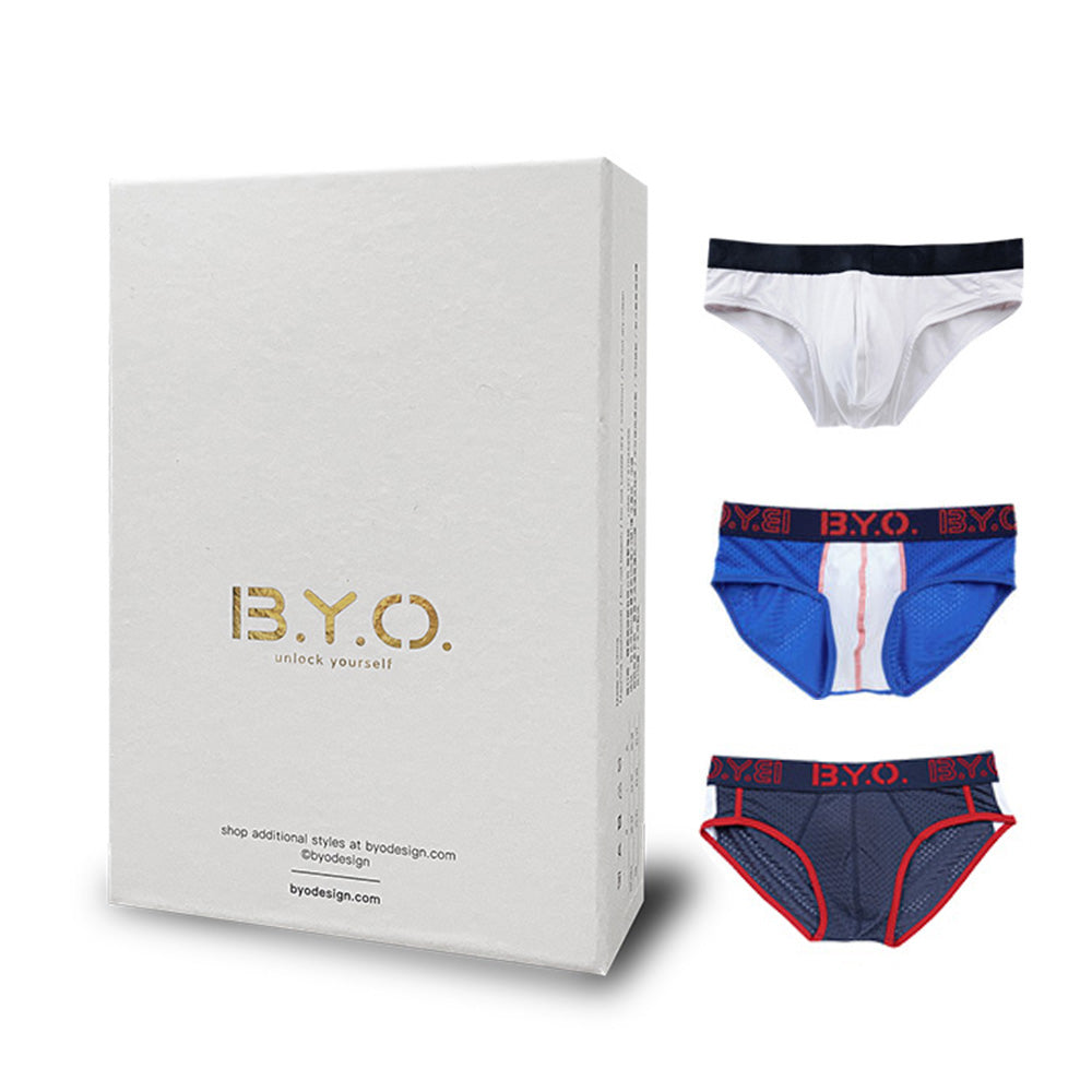 B.Y.O.｜Beyourown x Classic 三角內褲 舒適禮盒組 (3入) - S號