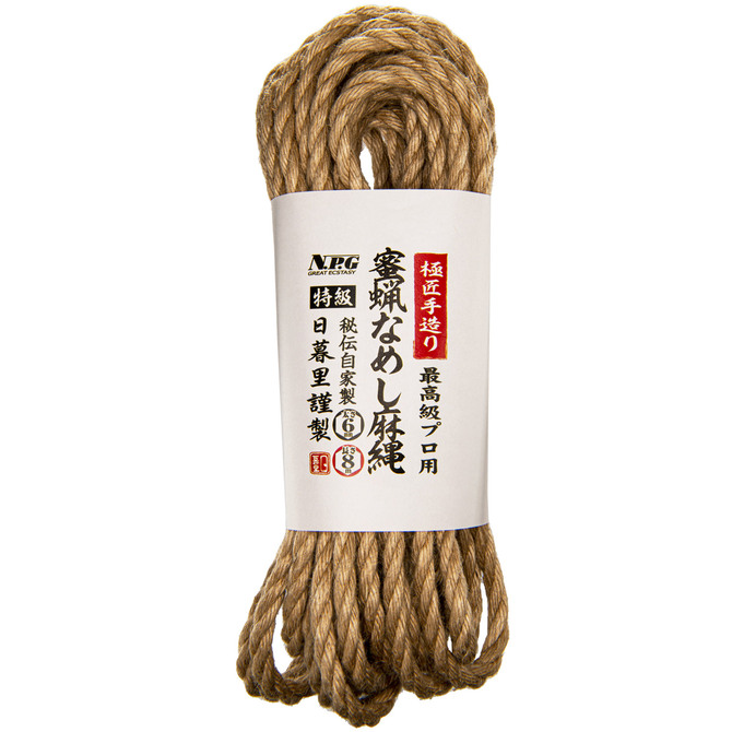 NPG｜蜜蠟鞣製麻繩 極匠手工製 粗6公厘 長8公尺